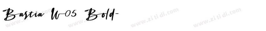 Bastia W05 Bold字体转换